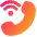 Phone Wifi Calling Bar 3 Icon from Plump Gradient Set