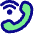 Phone Wifi Calling Bar 3 Icon from Plump Pop Set
