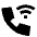 Phone Wifi Calling Bar 3 Icon from Sharp Solid Set