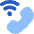 Phone Wifi Calling Bar 3 Icon from Flex Flat Set