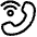 Phone Wifi Calling Bar 3 Icon from Plump Line Set