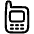 Retro Phone Icon from Plump Line Set