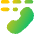 Teletype Answer Phone Icon from Flex Gradient Set