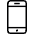 Mobile Phone 1 Icon from Ultimate Light Set | Free Download as SVG Vector and Transparent PNG | Streamline icons