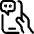Phone Hand Typing Icon from Ultimate Regular Set