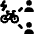 Electric Bike Users Connect 3 Icon from Ultimate Bold Set