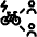 Electric Bike Users Connect 3 Icon from Ultimate Regular Set