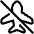 Airplane Disabled Icon from Plump Line Set