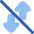 Mobile Data Off Icon from Plump Flat Set