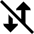 Mobile Data Off Icon from Sharp Solid Set