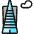 Modern Architecture High Cloud Building Icon from Ultimate Colors Set