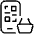 Cashless Payment Qr Code Basket Icon from Ultimate Light Set