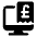Electronic Billing Monitor Pound icon - Free transparent PNG, SVG. No sign up needed.