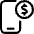 Smartphone Pay Dollar 1 Icon from Ultimate Regular Set