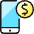 Smartphone Pay Dollar 1 icon - Free transparent PNG, SVG. No sign up needed.