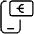 Smartphone Pay Euro Icon from Ultimate Light Set