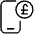 Smartphone Pay Pound 1 Icon from Ultimate Light Set