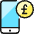 Smartphone Pay Pound 1 icon - Free transparent PNG, SVG. No sign up needed.
