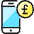 Smartphone Pay Pound 2 icon - Free transparent PNG, SVG. No sign up needed.