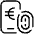 Smartphone Payment Touch Euro Icon from Ultimate Light Set