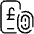 Smartphone Payment Touch Pound Icon from Ultimate Light Set