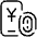 Smartphone Payment Touch Yuan Icon from Ultimate Light Set