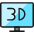 Modern Tv 3d Icon from Ultimate Colors Set | Free Download as SVG Vector and Transparent PNG | Streamline icons