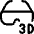 Modern Tv 3 D Glasses Icon from Ultimate Regular Set