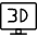 Modern Tv 3 D Icon from Ultimate Light Set