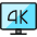Modern Tv 4k icon - Free transparent PNG, SVG. No sign up needed.