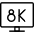 Modern Tv 8 K icon - Free transparent PNG, SVG. No sign up needed.