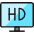 Modern Tv Hd Icon from Ultimate Colors Set