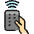 Modern Tv Remote Hand Icon from Ultimate Colors Set