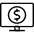 Smart Tv Payment Icon from Ultimate Light Set | Free Download as SVG Vector and Transparent PNG | Streamline icons