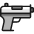 Modern Weapon Gun Icon from Ultimate Colors Set