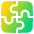 Module Puzzle 3 Icon from Plump Gradient Set