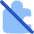 Puzzle Extension Off Disabled Icon from Plump Flat Set