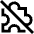 Puzzle Extension Off Disabled Icon from Sharp Line Set