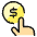 Monetization Touch Coin Dollar Icon from Ultimate Colors Set