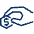Coin Hand 1 Icon from Cyber Line - Free Set