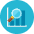 Graph Magnifier Icon from Kameleon Colors - Free Set