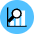 Graph Magnifier Icon from Kameleon Pop - Free Set
