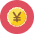 Yen Coin Icon from Kameleon Colors - Free Set