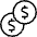 Accounting Coins Icon from Ultimate Light - Free Set