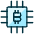 Crypto Currency Bitcoin Chip Icon from Ultimate Duotone - Free Set