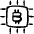 Crypto Currency Bitcoin Chip Icon from Freehand - Free Set