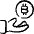 Crypto Currency Bitcoin Give Icon from Freehand - Free Set