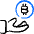 Crypto Currency Bitcoin Give Icon from Freehand Duotone - Free Set