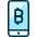 Crypto Currency Bitcoin Smartphone Icon from Ultimate Duotone - Free Set