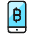 Crypto Currency Bitcoin Smartphone Icon from Ultimate Colors - Free Set